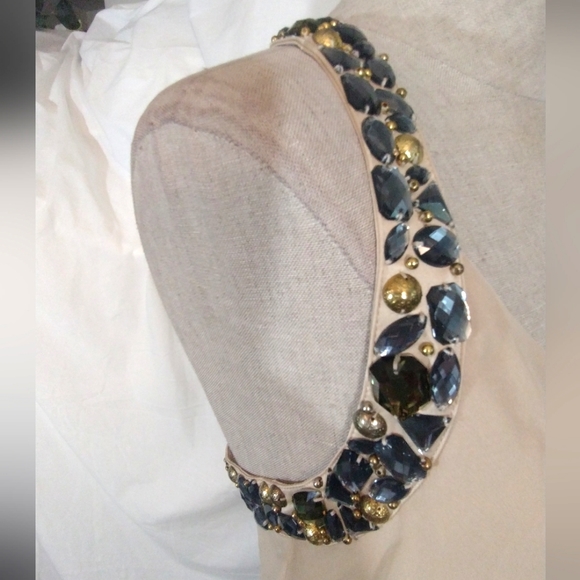 Bebe Skirt +Top Set, Jeweled, Warm Beige, Asymmetrical Hem, open back, S - Picture 9 of 13